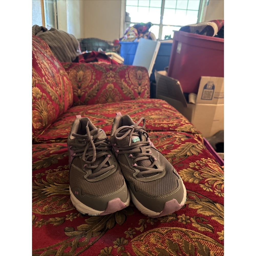 Ryka Mesh Lace Up Memory Foam Sneakers Intrigue 2 Charcoal Grey 10 M